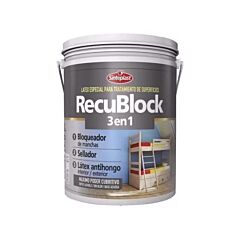 Recublock 3 En 1 (Bloqueador De Manchas) 1 Lt Sinteplast
